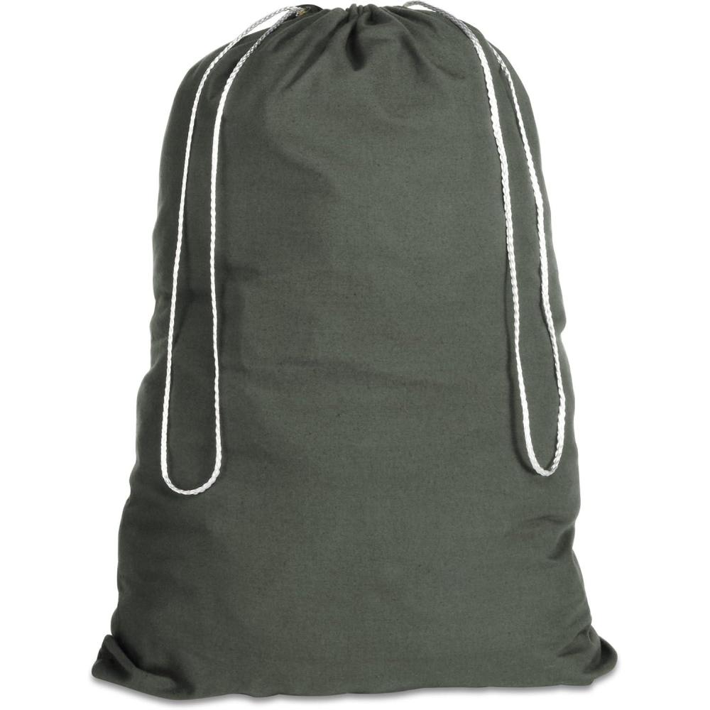 imageWhitmor 63531191GRN Cotton Laundry BagDuffel GreenGreen