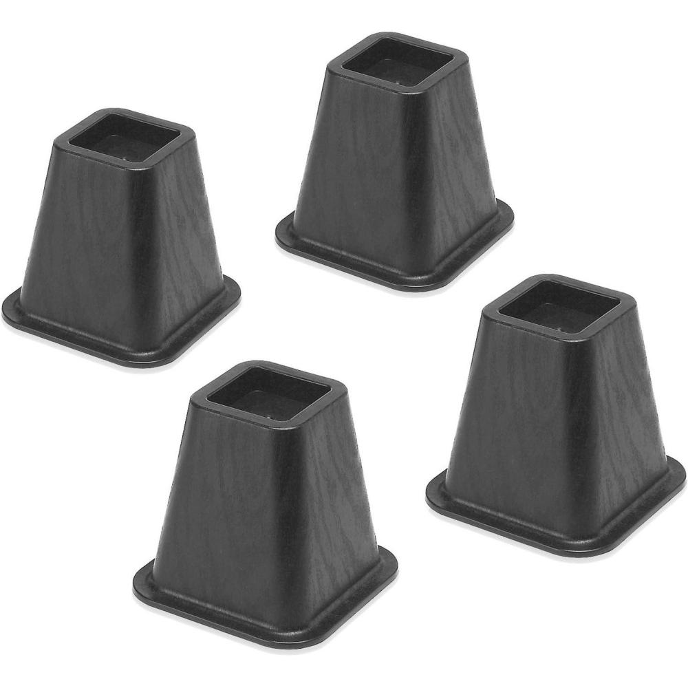 imageWhitmor Bed Risers Black Set of 4Black