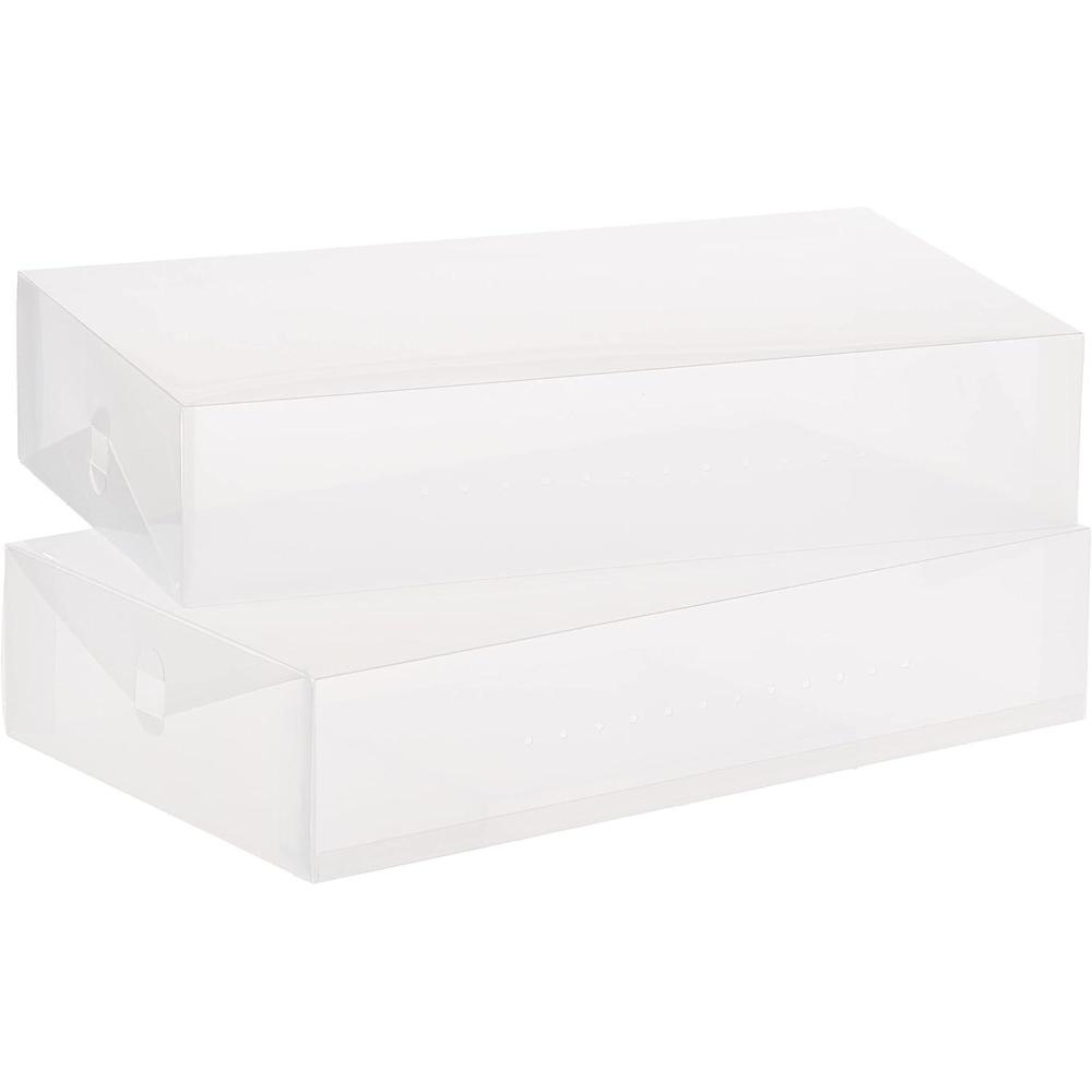 imageWhitmor Clear Vue Womens Shoe Box Set of 4 White 4 CountSet of 2