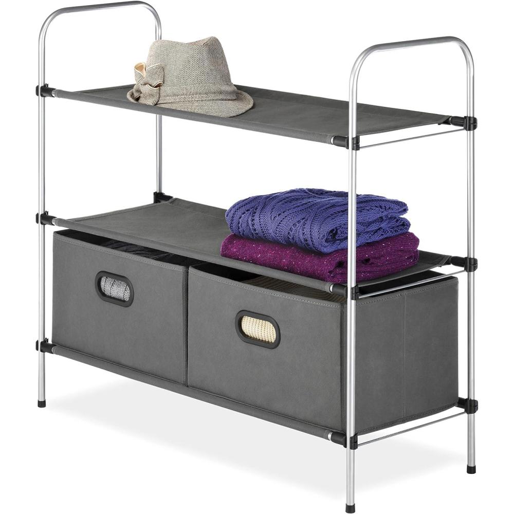 imageWhitmor Closet Shelves and Drawers Multipurpose Portable Closet Organization Solution