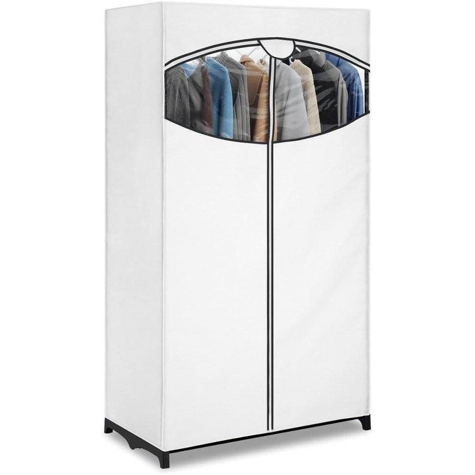 imageWhitmor ExtraWide Clothes Closet 60 with White CoverWhite Clear