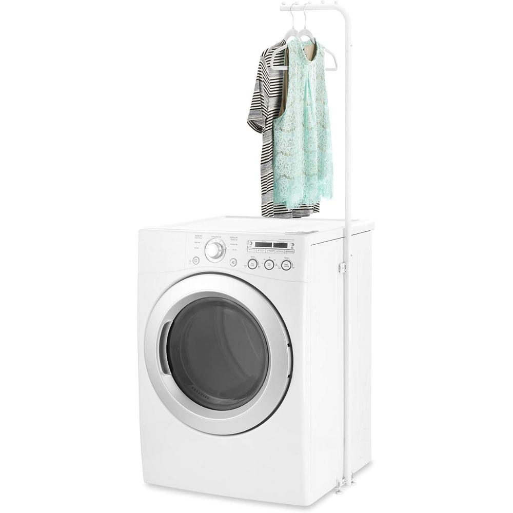imageWhitmor Magnetic Laundry Valet Hanging Rod White