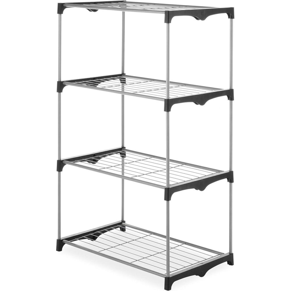 imageWhitmor Modern Industrial WardrobeSilverBlack