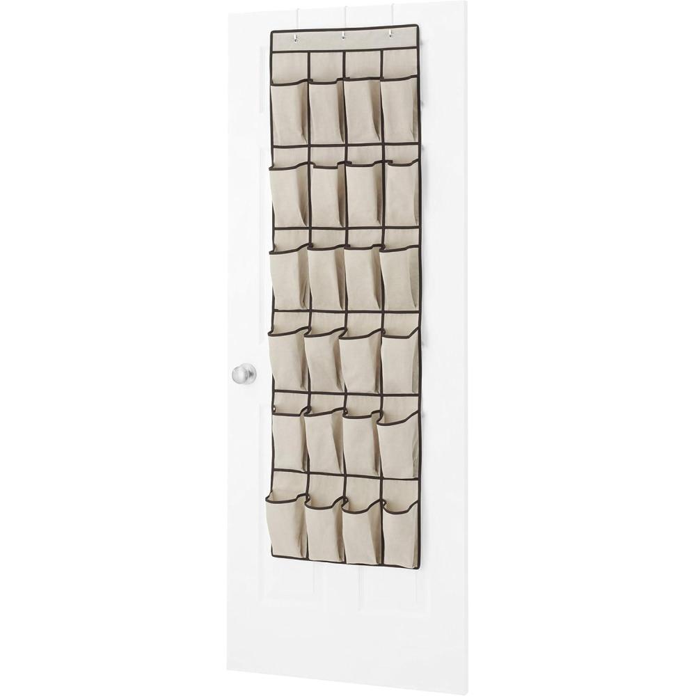 imageWhitmor Over The Door Shoe Shelves 26 Sections Crosshatch Gray24 Pocket