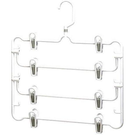 imageWhitmor Plastic 4 Tier Skirt Hanger Steel4 TIER SKIRT HANGER