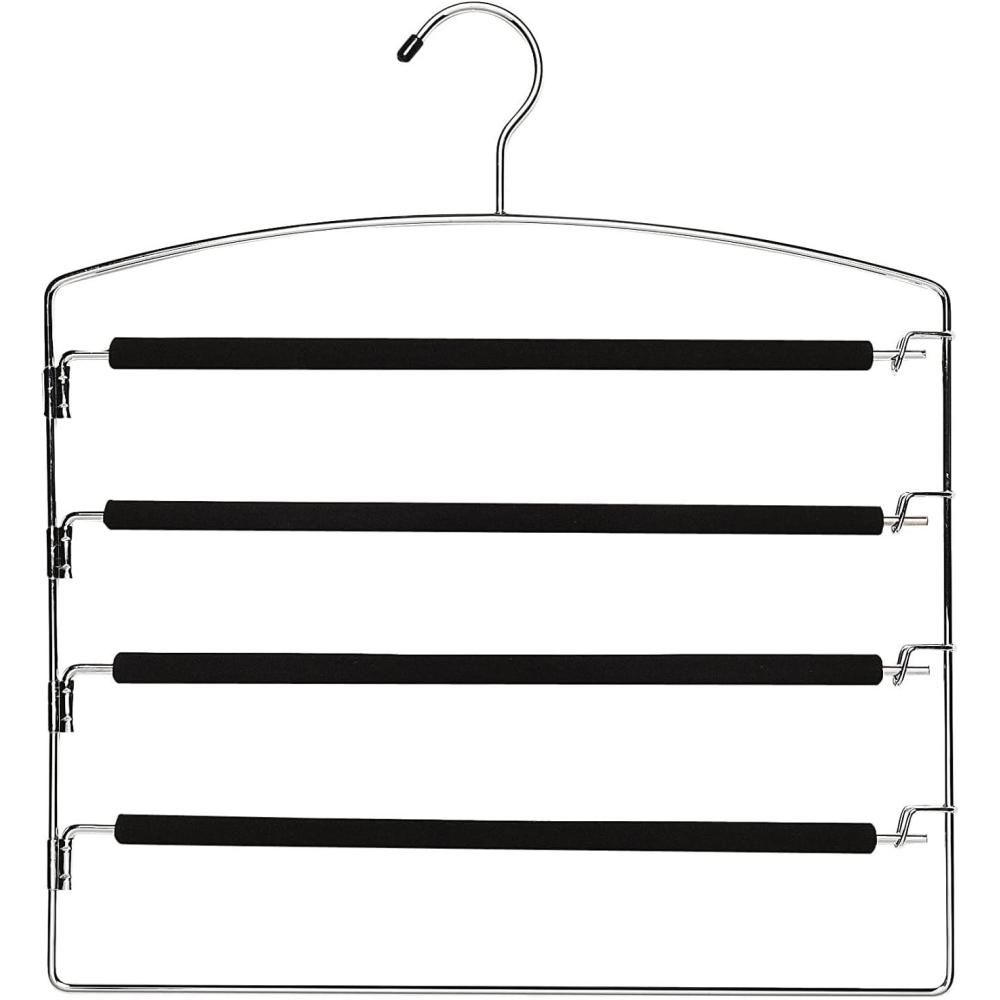 imageWhitmor Plastic 4 Tier Skirt Hanger SteelSlack Hanger