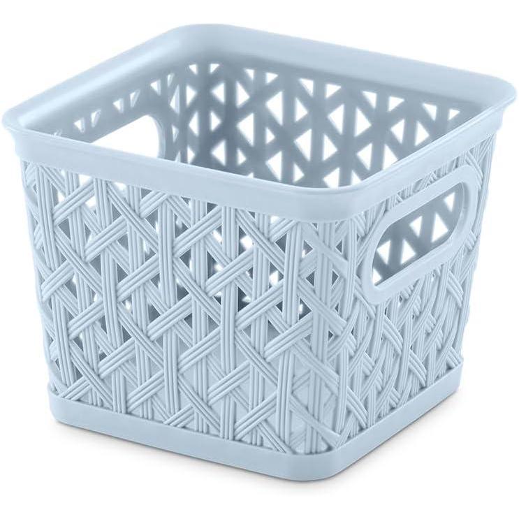 imageWhitmor Resin Form Tote Medium SilverLight Blue