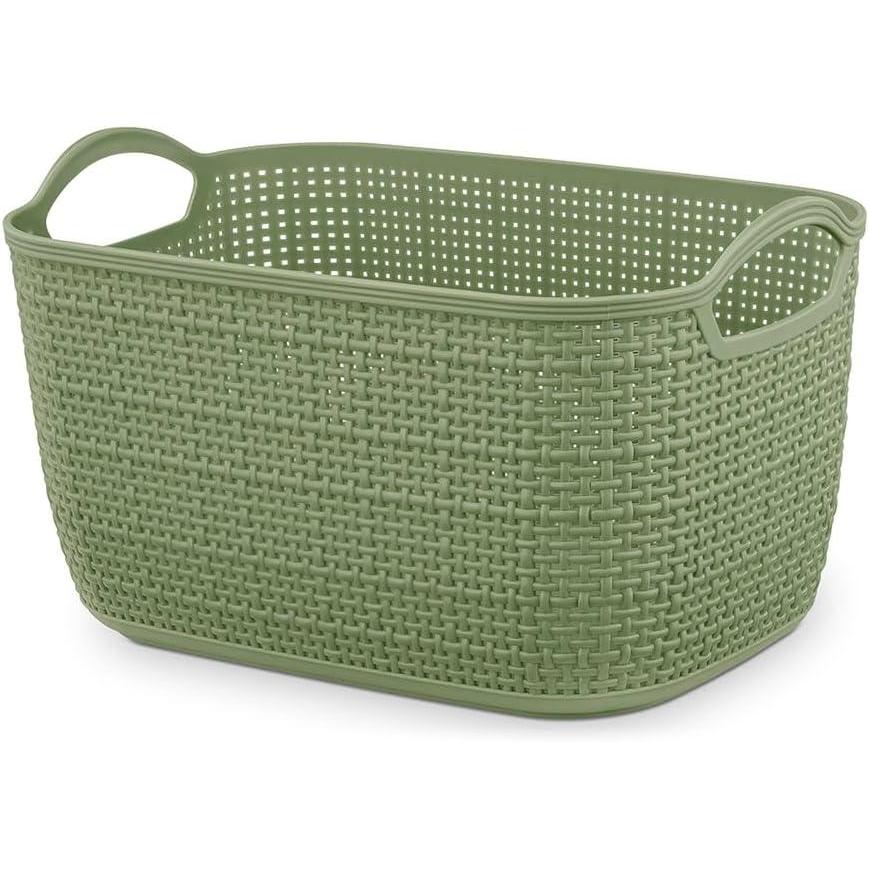 imageWhitmor Resin Form Tote Medium SilverLight Green