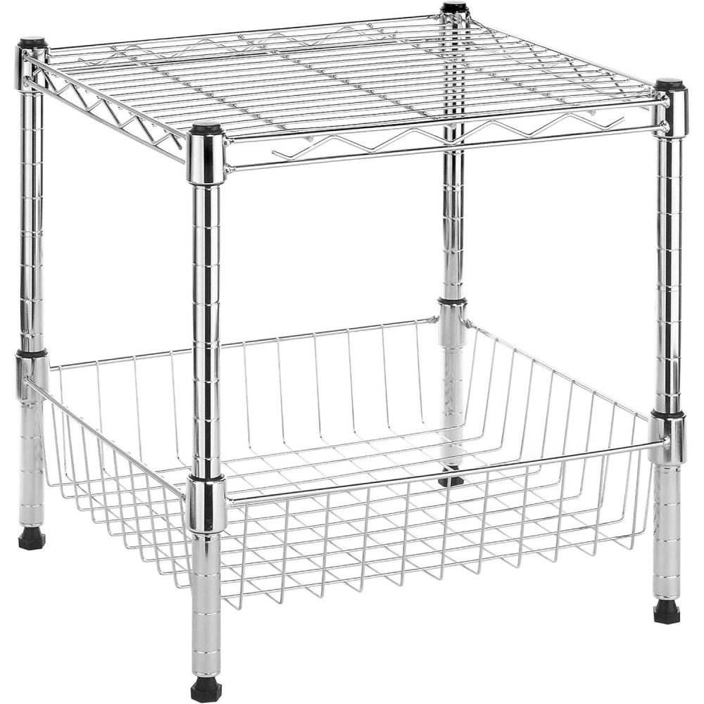 imageWhitmor Supreme 5 Tier Adjustable Shelving 500 Pound Weight Capacity Per Shelf Leveling Feet2tier 15l X 14w X 15h
