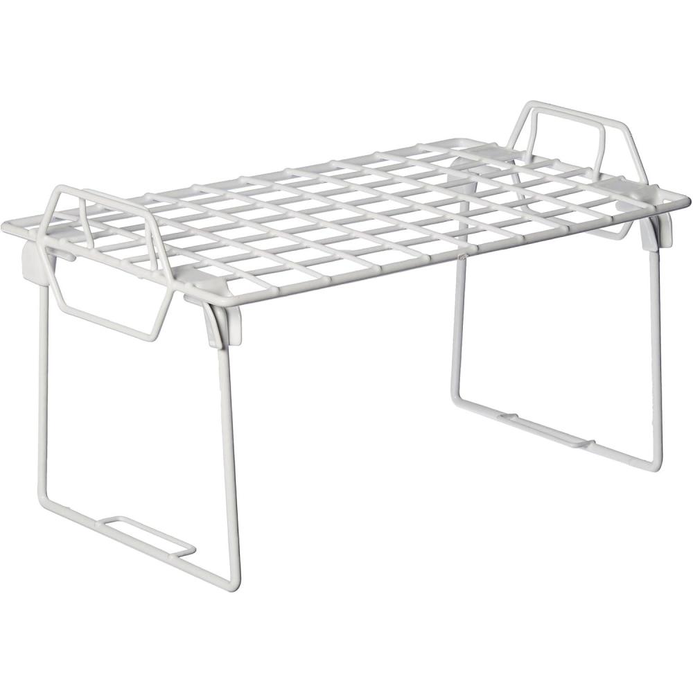 imageWhitmor Wire Grid Stacking Shelf Small White1TIER 7L x 12W x 7H