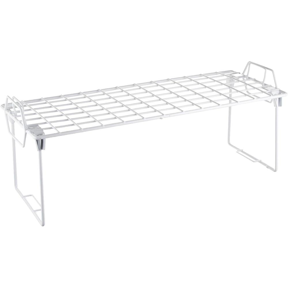 imageWhitmor Wire Grid Stacking Shelf Small White1TIER 7L x 18W x 7H