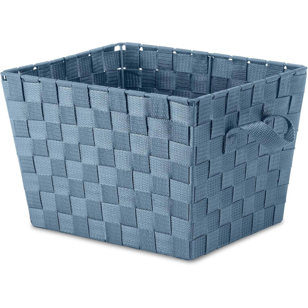 imageWhitmor Woven Strap Small ToteBerry Blue