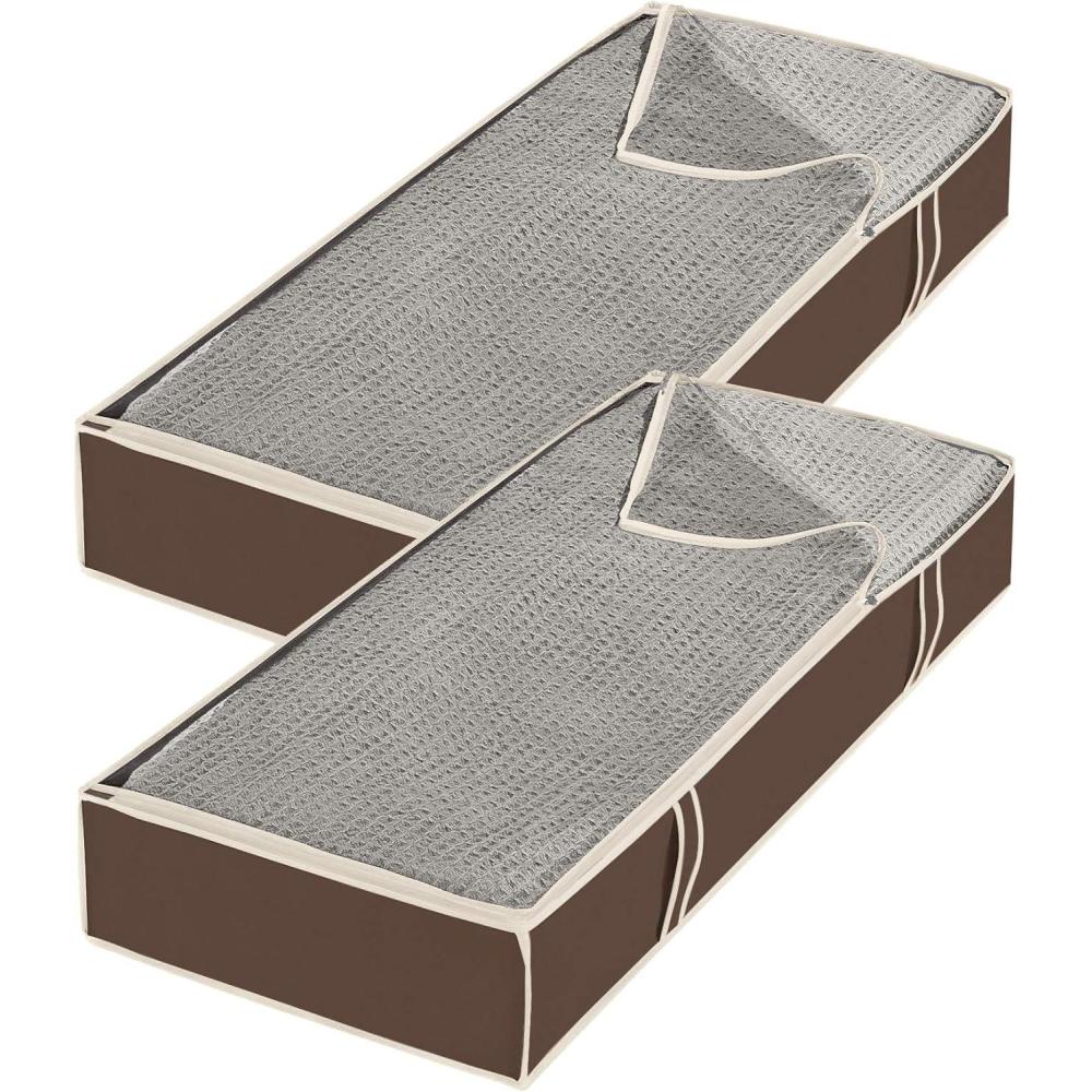 imageWhitmor Zippered Underbed Bags Java Set of 2 Pieces