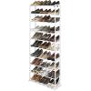 Whitmor 10 Tier Shoe Tower – 30 Pair – Closet Organizer, White(30 Pair (10 Tier))