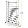 Whitmor 10 Tier Shoe Tower, 50 Pair, Chrome(10 Tier chrome)