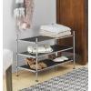 Whitmor 10 Tier Shoe Tower, 50 Pair, Chrome(3-tier grey)