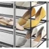 Whitmor 10 Tier Shoe Tower, 50 Pair, Chrome(4-tier gunmetal)