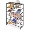 Whitmor 10 Tier Shoe Tower, 50 Pair, Chrome(5 Tier black)