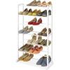 Whitmor 10 Tier Shoe Tower, 50 Pair, Chrome(7 Tier white)