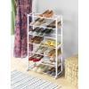 Whitmor 10 Tier Shoe Tower, 50 Pair, Chrome(7 Tier white)