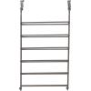 Whitmor 18 Pair Over The Door Shoe Organizer, 6 Tier Heavy Duty Metal Shoe Organizer for Closet, Hanging Shoe Rack for Closet Organizer & Storage, 42″ L x 22.7″ W x 7.5″ H, Gunmetal Gray(18 Pair，Gunmetal Gray)