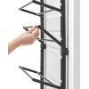 Whitmor 18 Pair Over The Door Shoe Organizer, 6 Tier Heavy Duty Metal Shoe Organizer for Closet, Hanging Shoe Rack for Closet Organizer & Storage, 42″ L x 22.7″ W x 7.5″ H, Gunmetal Gray(24 Pair  Black)