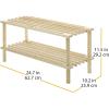 Whitmor 2 Tier Wood Household Shelves (6026-3562)(2-Tier Shelf)
