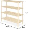 Whitmor 2 Tier Wood Household Shelves (6026-3562)(4-Tier Shelf)