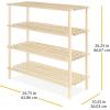 Whitmor 2 Tier Wood Household Shelves (6026-3562)(4-Tier Shelf)