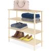 Whitmor 2 Tier Wood Household Shelves (6026-3562)(4-Tier Shelf)