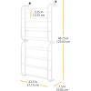 Whitmor 24 Pair Over The Door Shoe Rack-White(24 Pair  White)