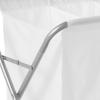 Whitmor 3 Section Laundry Sorter – Collapsible with Heavy Duty Wheels(White)