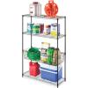 Whitmor 3 Tier Shelving Unit, Metal Storage Shelves, Adjustable Heavy Duty Shelf with Wheels , 400 lbs Capacity per Shelf, 1200 lbs Total for Home, Garage, Workshop, 23″L x 13″W x 30″H, Chrome(4-TIER  36″L x 14″W x 54″H (With Basket))