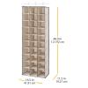 Whitmor 30 Section Hanging Shoe Shelves, Tan(30 Section)