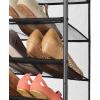 Whitmor 36 Pair Over-The-Door Rack-Gunmetal Gray Shoe Organizer(Gunmetal Gray)