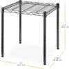 Whitmor 3-Wire Shelving Unit, Metal Storage Shelves, Easy Assembly Home Organizer for Pantry, Kitchen, Garage, Plant(1-tier  15″l X 14″w X 15″h)
