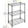 Whitmor 3-Wire Shelving Unit, Metal Storage Shelves, Easy Assembly Home Organizer for Pantry, Kitchen, Garage, Plant(3-tier  23″l X 13″w X 30″h)