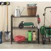 Whitmor 3-Wire Shelving Unit, Metal Storage Shelves, Easy Assembly Home Organizer for Pantry, Kitchen, Garage, Plant(Black)