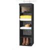 Whitmor 5 Section Closet Organizer – Hanging Shelves with Sturdy Metal Frame(Black)