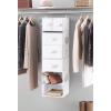 Whitmor 5 Section Closet Organizer – Hanging Shelves with Sturdy Metal Frame(White)