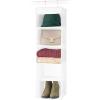 Whitmor 5 Section Closet Organizer – Hanging Shelves with Sturdy Metal Frame(White)