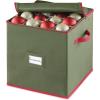 Whitmor 6129-5340 Ornament Storage, 64 compartments, Red(Green)
