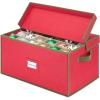 Whitmor 6129-5340 Ornament Storage, 64 compartments, Red(Red)