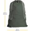 Whitmor 6353-1191-GRN Cotton Laundry Bag-Duffel Green(Green)