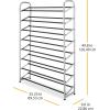 Whitmor 8 Tier Shoe Tower – 40 Pair – With Non-Slip Racks