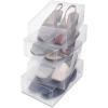 Whitmor Clear Vue Women’s Shoe Box, Set of 4, White, 4 Count(Set of 4)