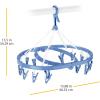 Whitmor Clip and Drip Hanger – Hanging Drying Rack – 26 Clips,Blue(16 Clips)