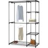 Whitmor Deluxe Double Rod Freestanding Closet Heavy Duty Storage Organizer