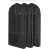 Whitmor Deluxe Zippered Dress Bag, Black(Black（Set of 3）)