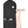 Whitmor Deluxe Zippered Dress Bag, Black(Garment Bag Black)